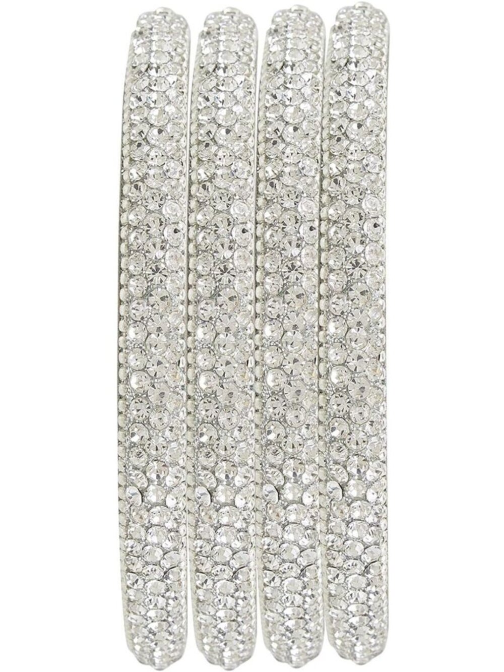 Elegant Crystal Bangles Set for Women - Rhinestone Wedding & Bridal Jewelry